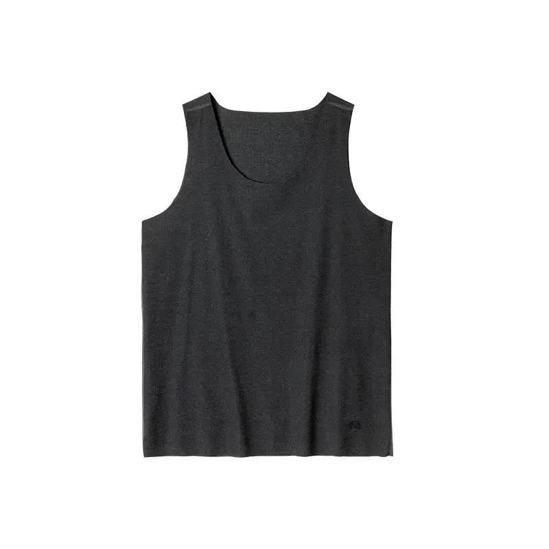 Aidase Men Sleeveless Tank Top Ice Silk Cool Feeling Threaded Vest Gym Muscle Sportswear Shirt O-neck Undershirts Waistcoat