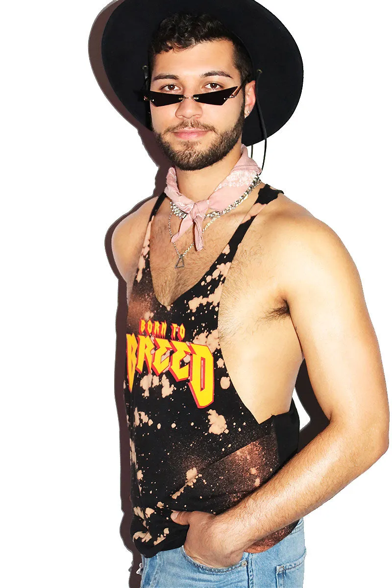Born To Breed String Tank-Black Spot