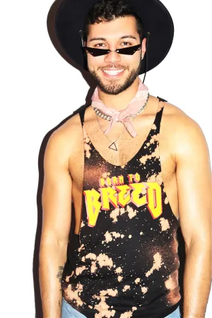 Born To Breed String Tank-Black Spot