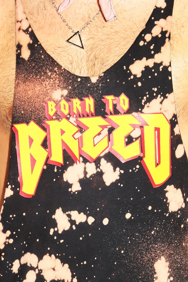 Born To Breed String Tank-Black Spot