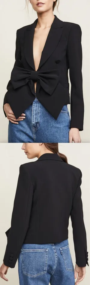 Bow-Front Blazer