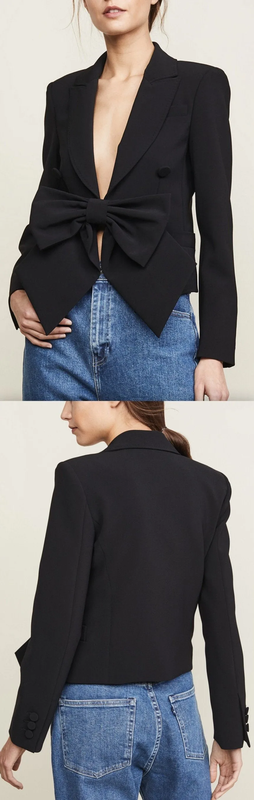 Bow-Front Blazer