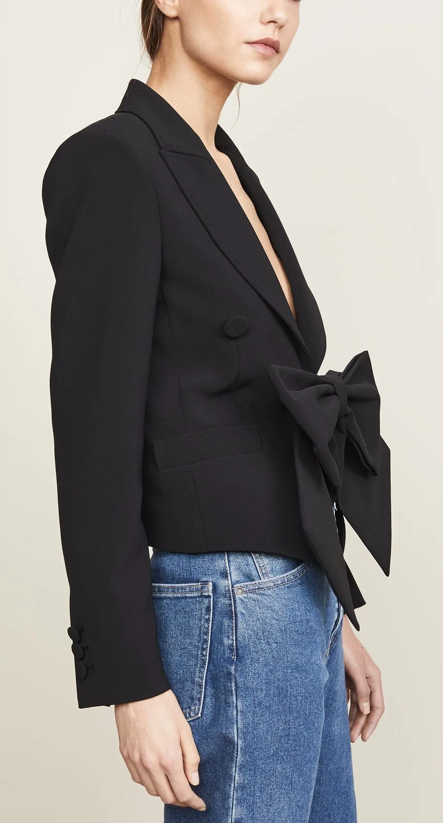 Bow-Front Blazer