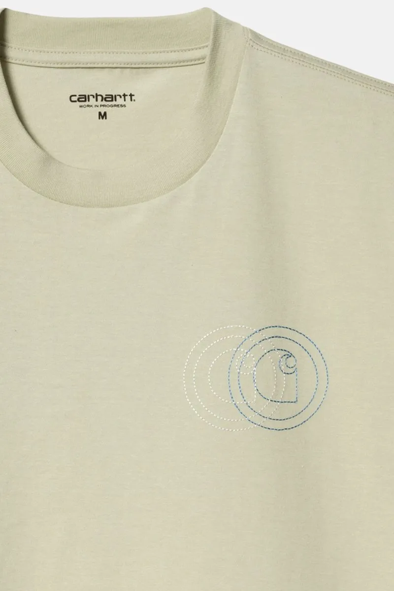 Carhartt WIP Short Sleeved Embroidered Duel T-Shirt (Agave Green)