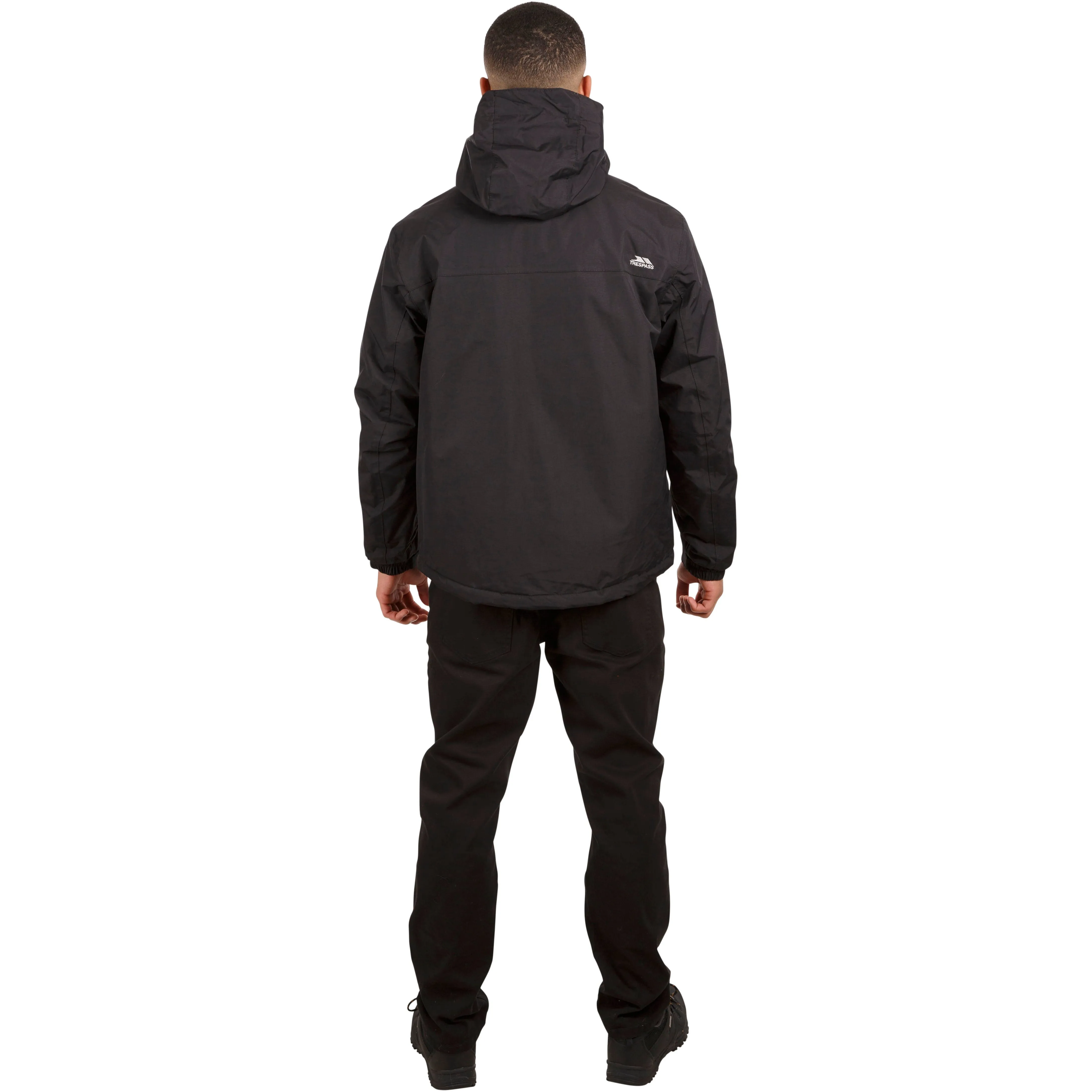 Donelly Men's Padded Waterproof Jacket in Black