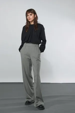 ELASTIC WAIST COTTON TROUSERS