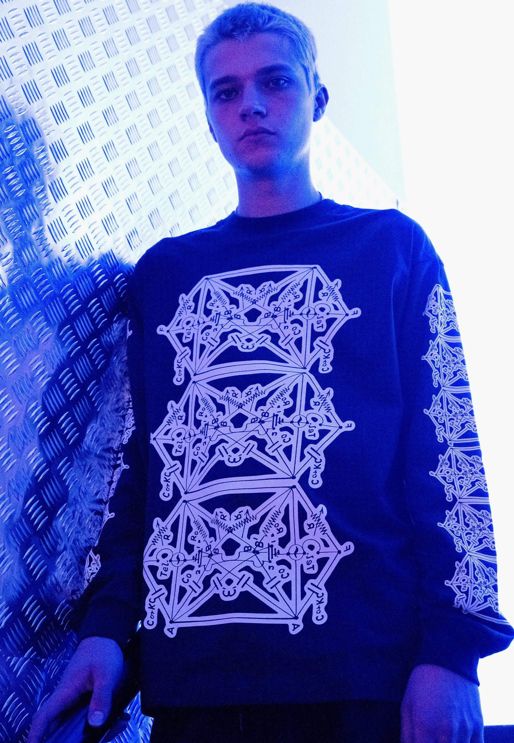 Envelope Goat Long Sleeve Top - Black