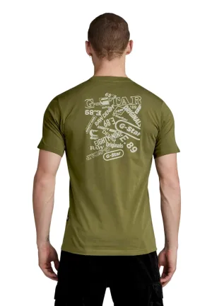 G-Star Raw Men's Back Graphic Slim Short Sleeve T-Shirt