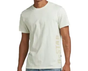 G Star Raw Mens Side Stencil T Shirt Lightest Sky