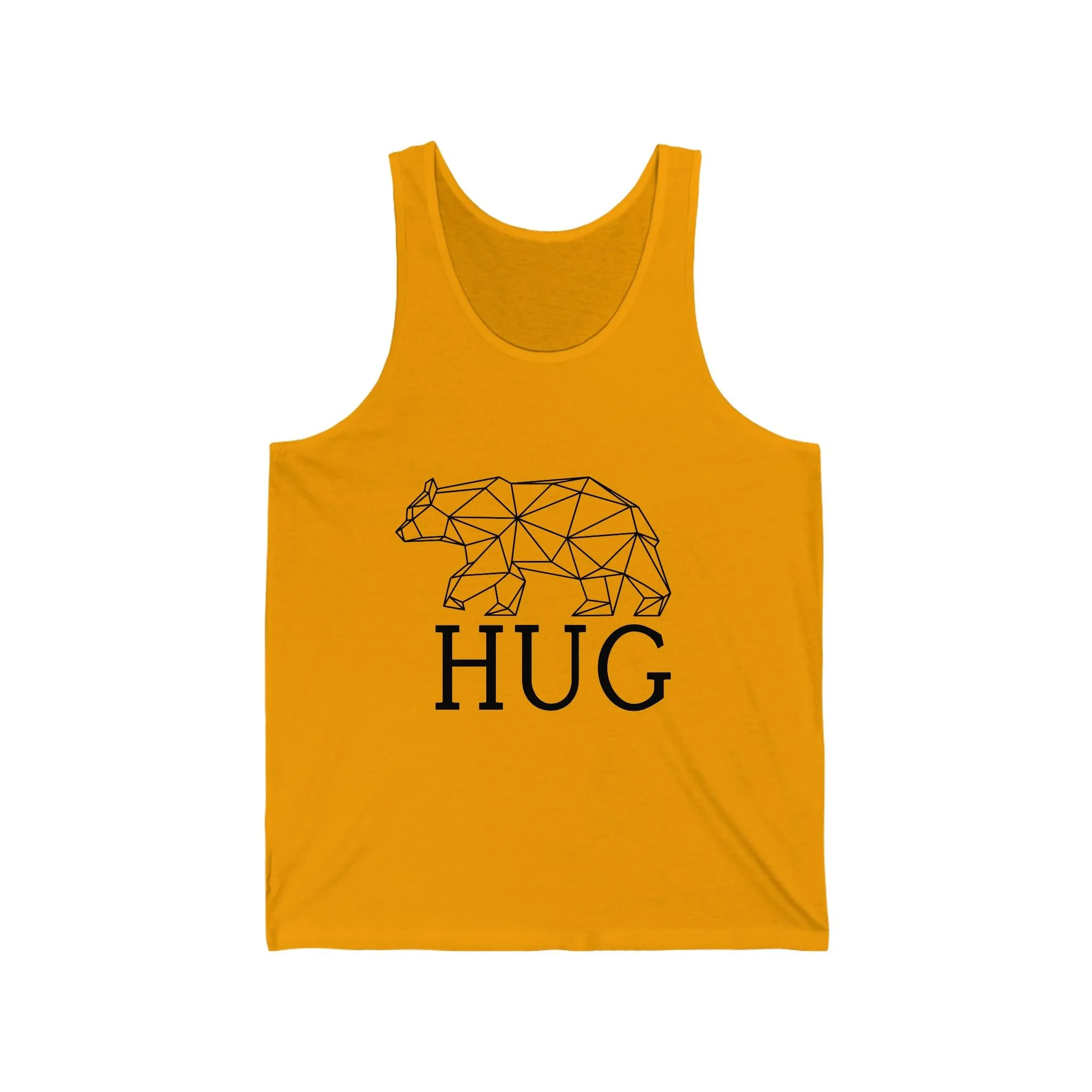 Geometric Bear Hug 100% Cotton Unisex Jersey Tank
