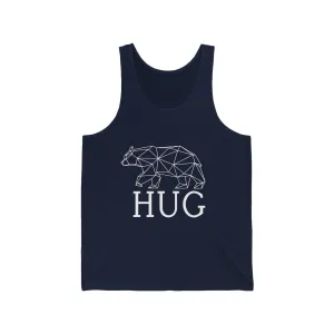Geometric Bear Hug 100% Cotton Unisex Jersey Tank