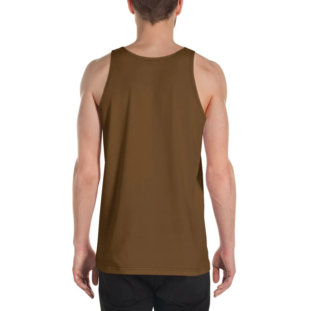 Humble Sportswear™ Men's Pure Brown Tank Top