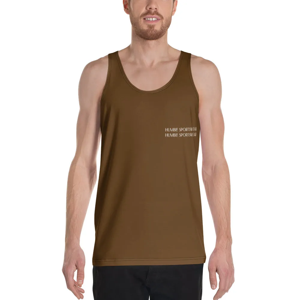 Humble Sportswear™ Men's Pure Brown Tank Top