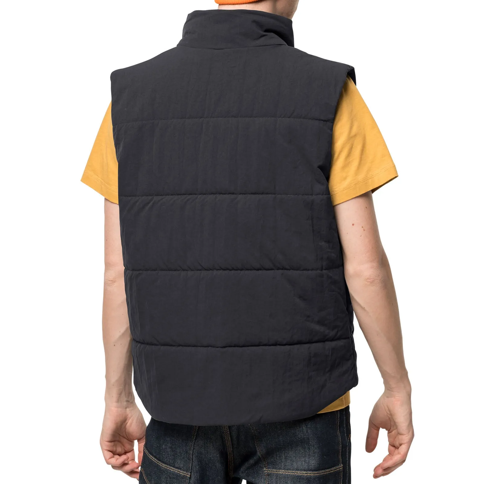 Jack Wolfskin Mens White Frost Windproof Water Repellent Gilet - Black