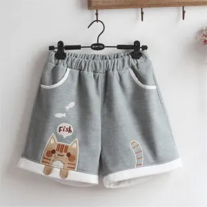 Kawaii Kitty Jogger Shorts