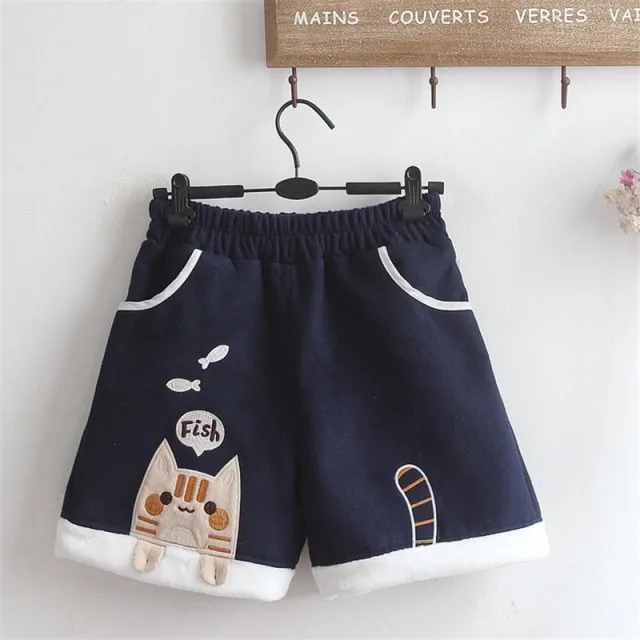 Kawaii Kitty Jogger Shorts