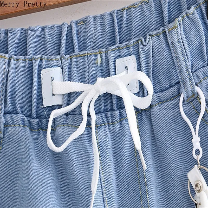 Kawaii Rabbit Denim Tattered Shorts