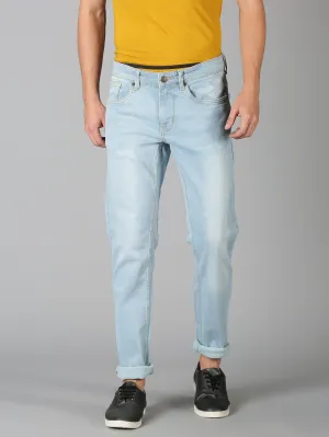 MEN'S BLUE WASHED SLIM FIT JEANS