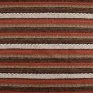 Printed Jacquard Coating - NEW MEXICO - Stripes - Orange
