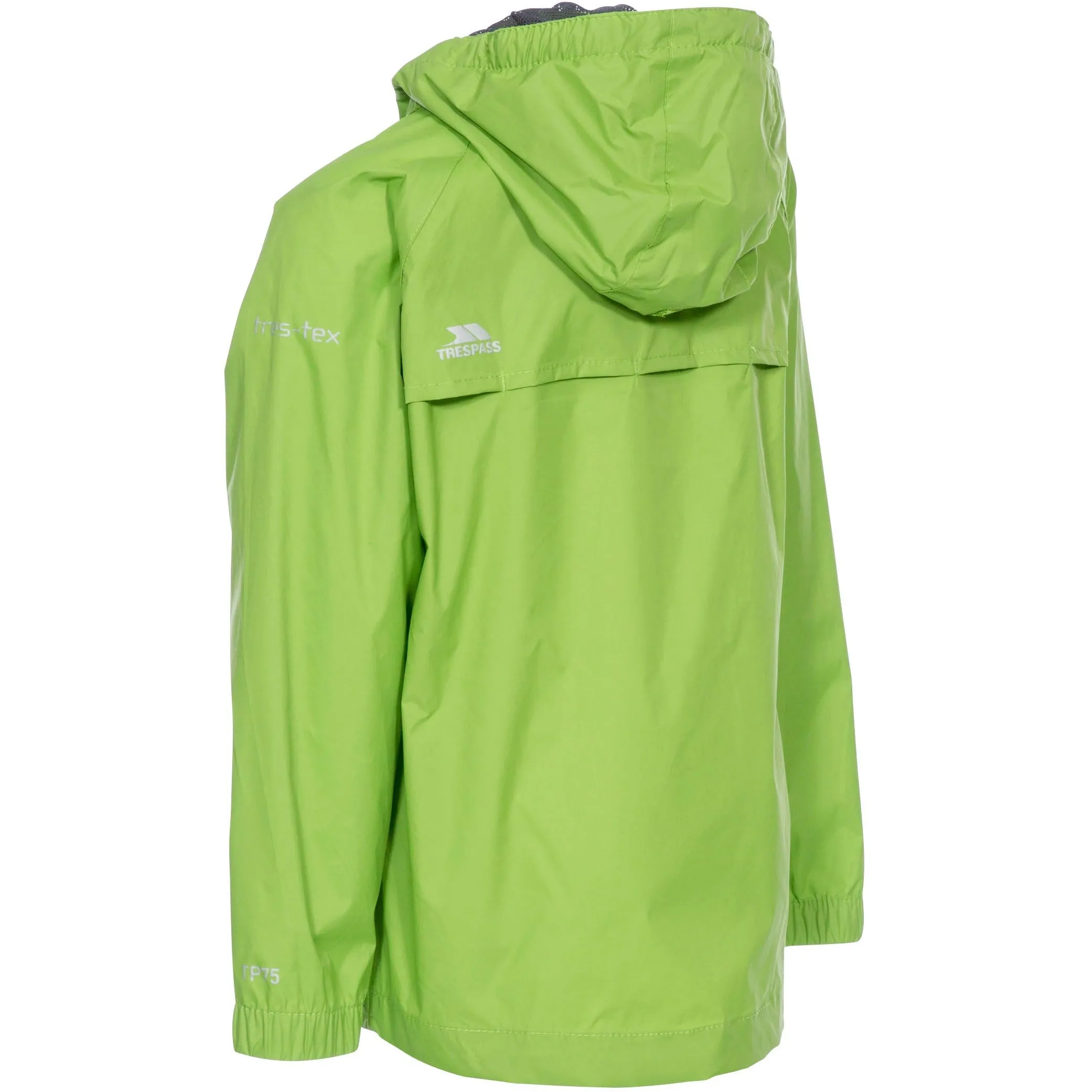 Qikpac Kids Packaway Unpadded Waterproof Jacket in Leaf Green