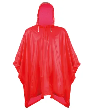 Red - Plastic poncho
