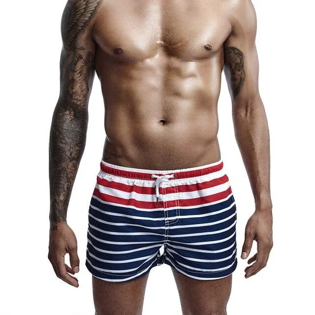 SEOBEAN 6 color Men Swimwear Swimsuits Beach Board Shorts Boxer Trunks Leisure Short Bottom Quick Dry Gay Men Brief Short Sunga