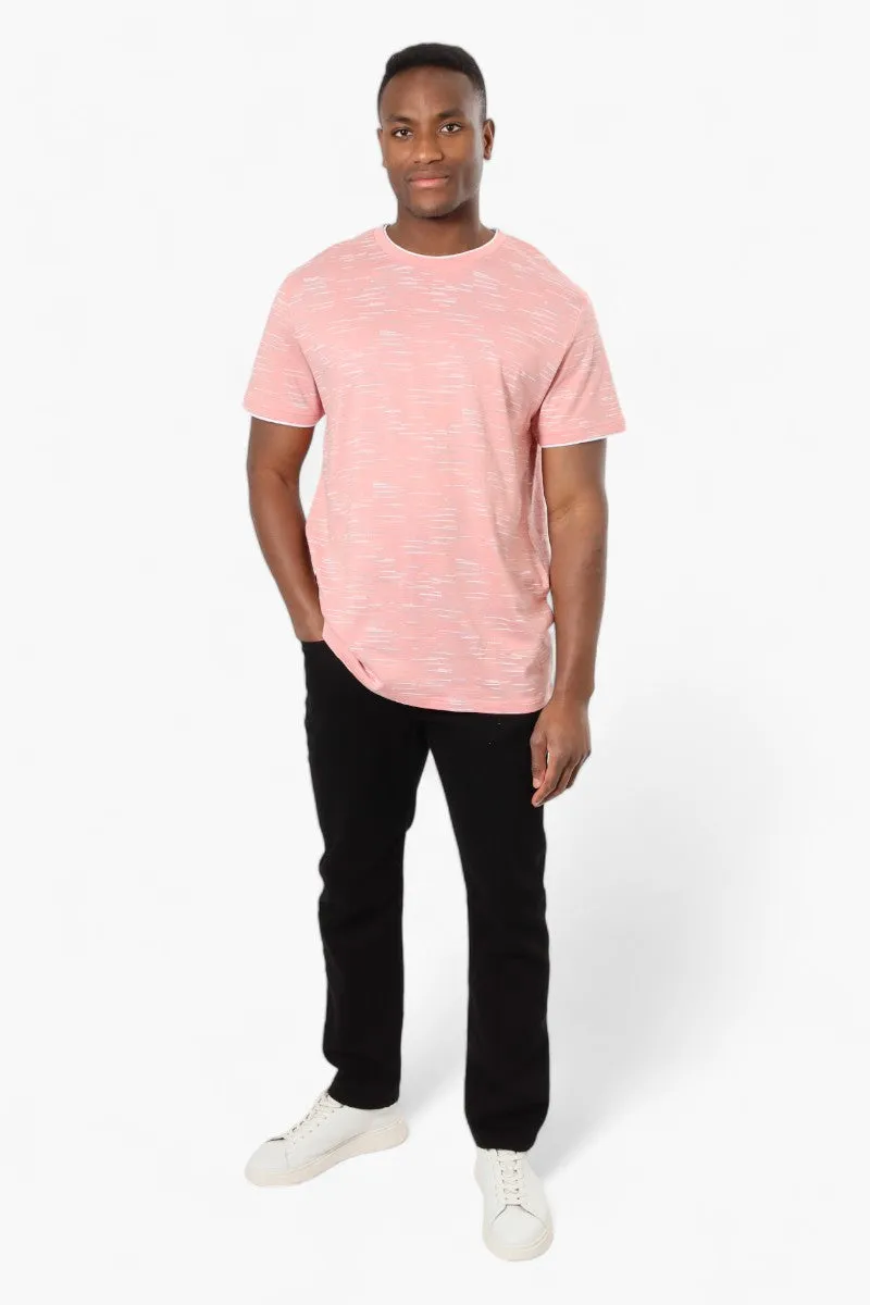Urbanology Patterned Crewneck Tee - Pink